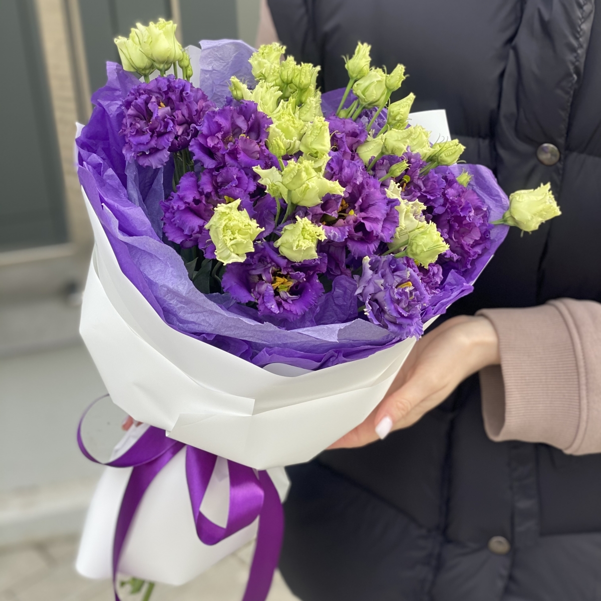 Букет Фэнтези из 5 веток эустомы