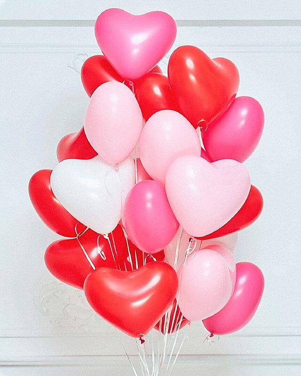 Латексный гелиевый шар сердце (цвет на выбор)