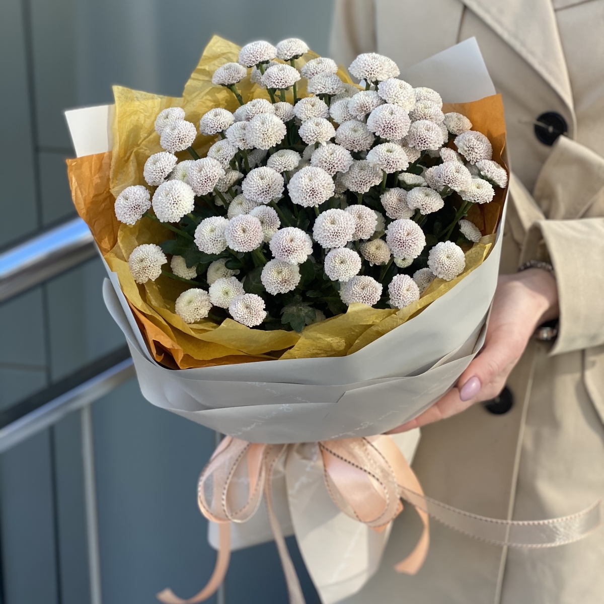 Букет Лоли из карамельной хризантемы Вип