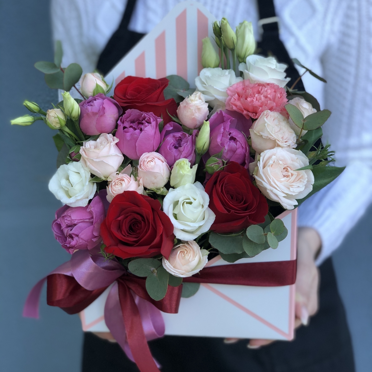 Конверт с цветами Черри