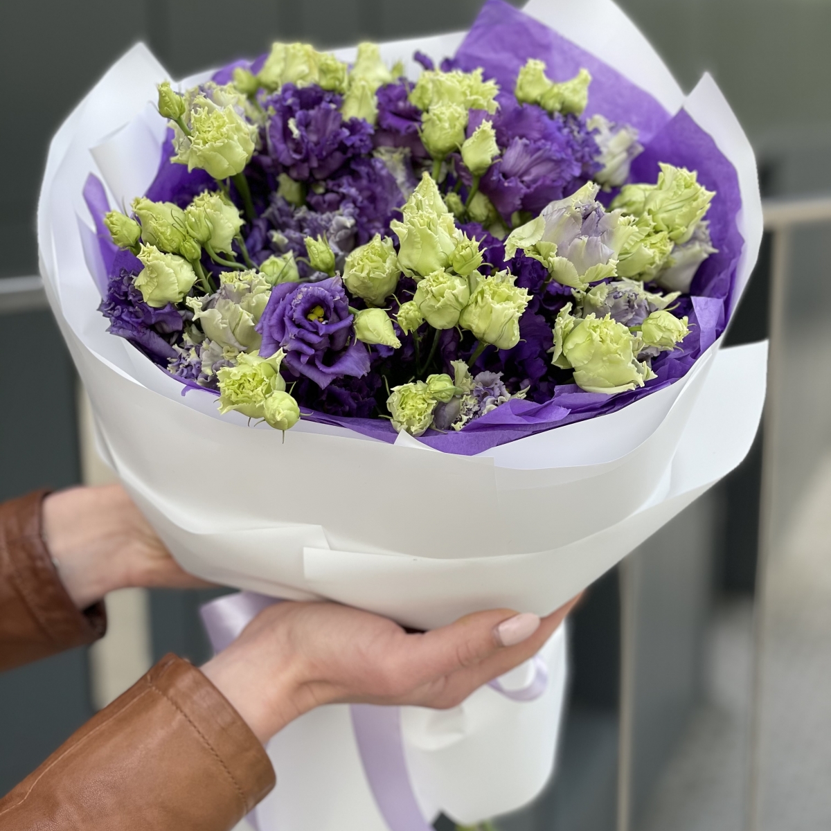 Букет Фэнтези из 11 веток эустомы