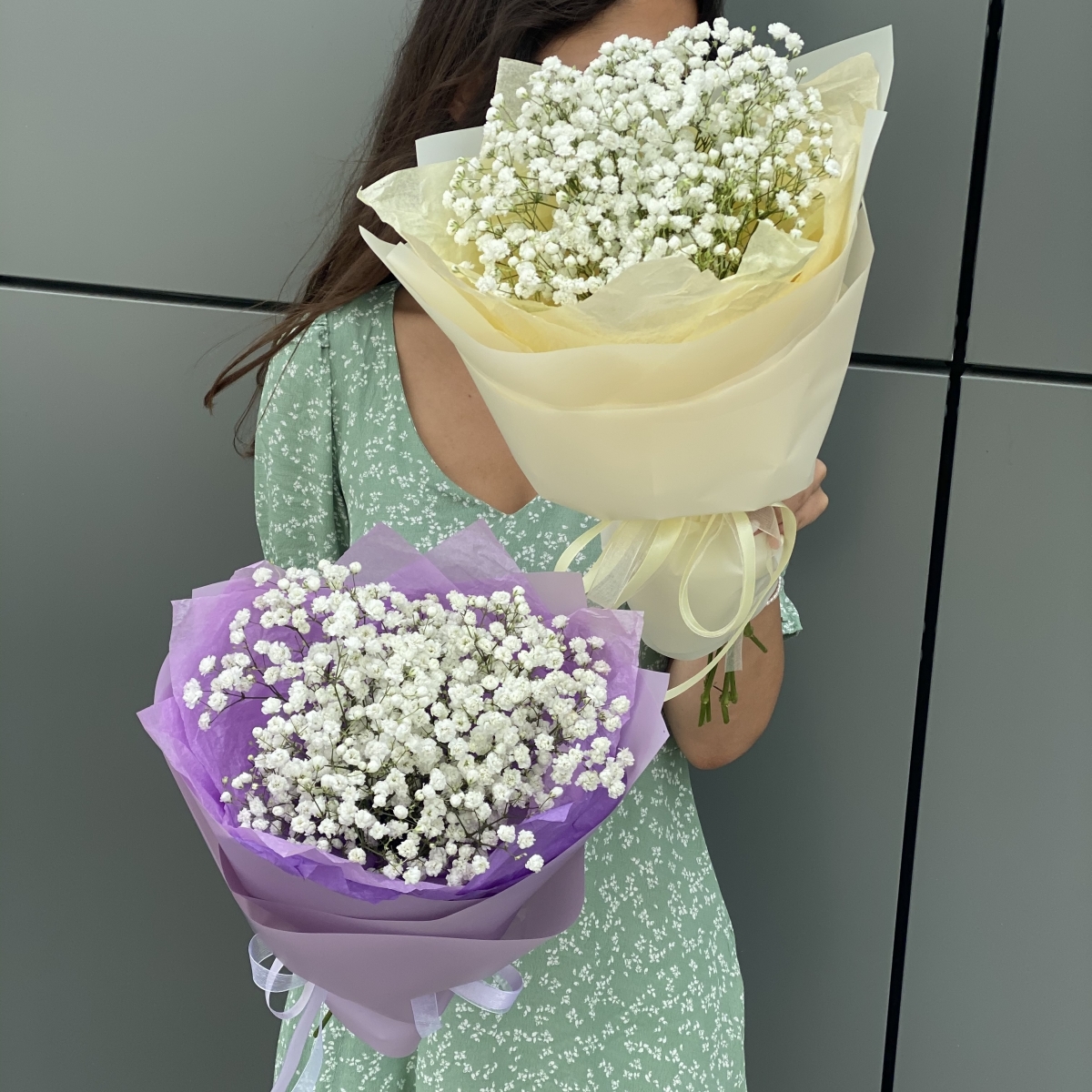 Букет Воздушное облачко из 5 веток гипсофилы