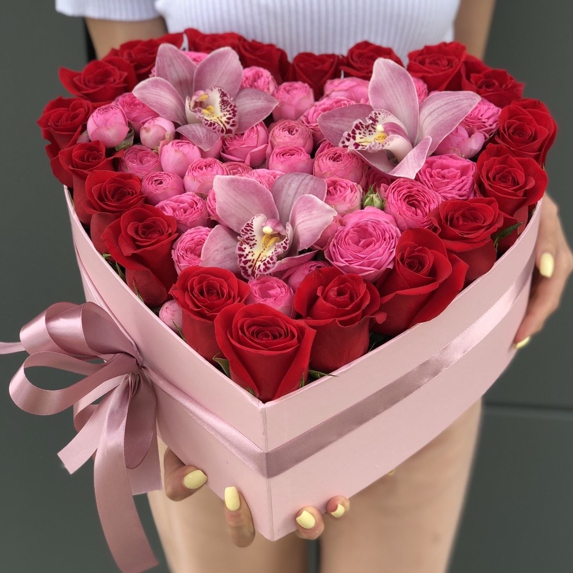 Сердце из роз № 5